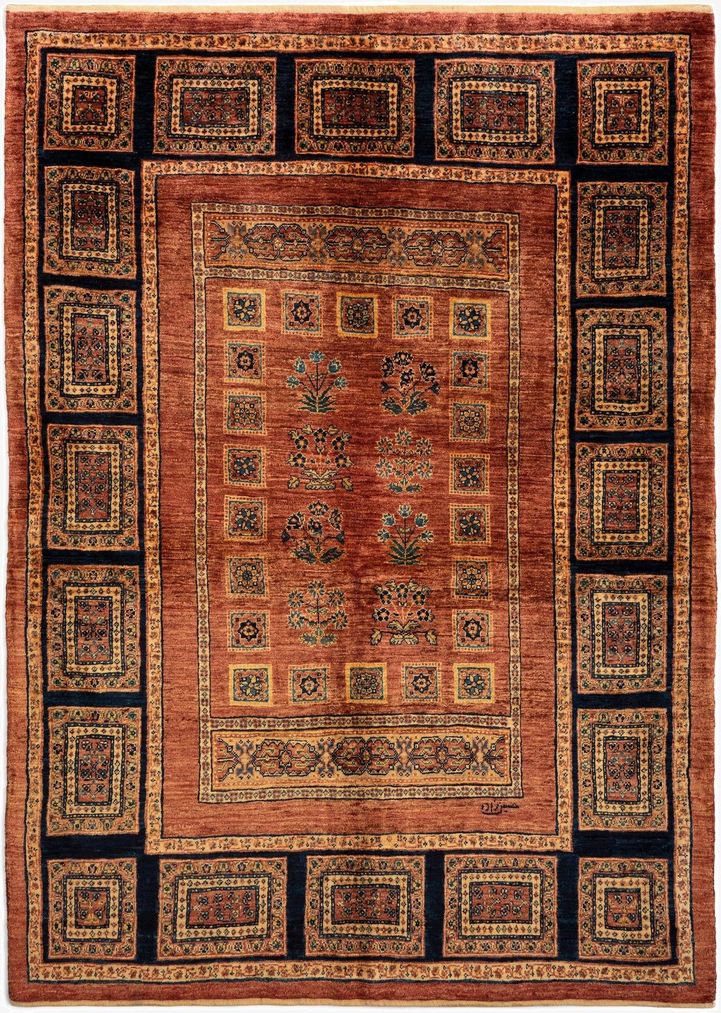 4' 11 x 7' 3 Luribaft Wool Rug