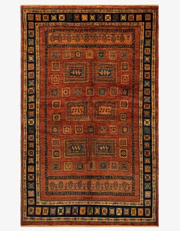 4' 9 x 7' 8 Luribaft Wool Rug