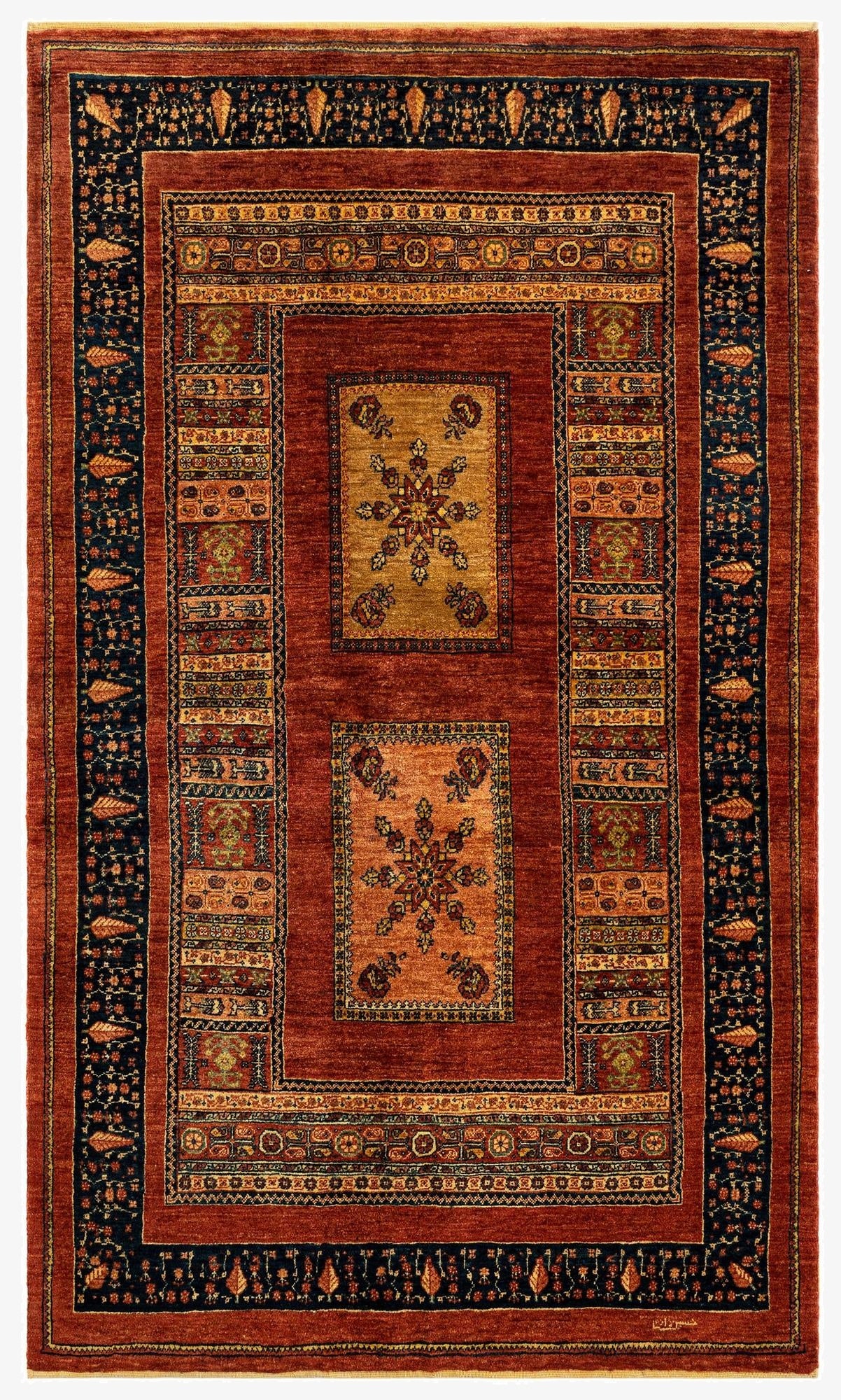 4' 6 x 7' 6 Luribaft Wool Rug