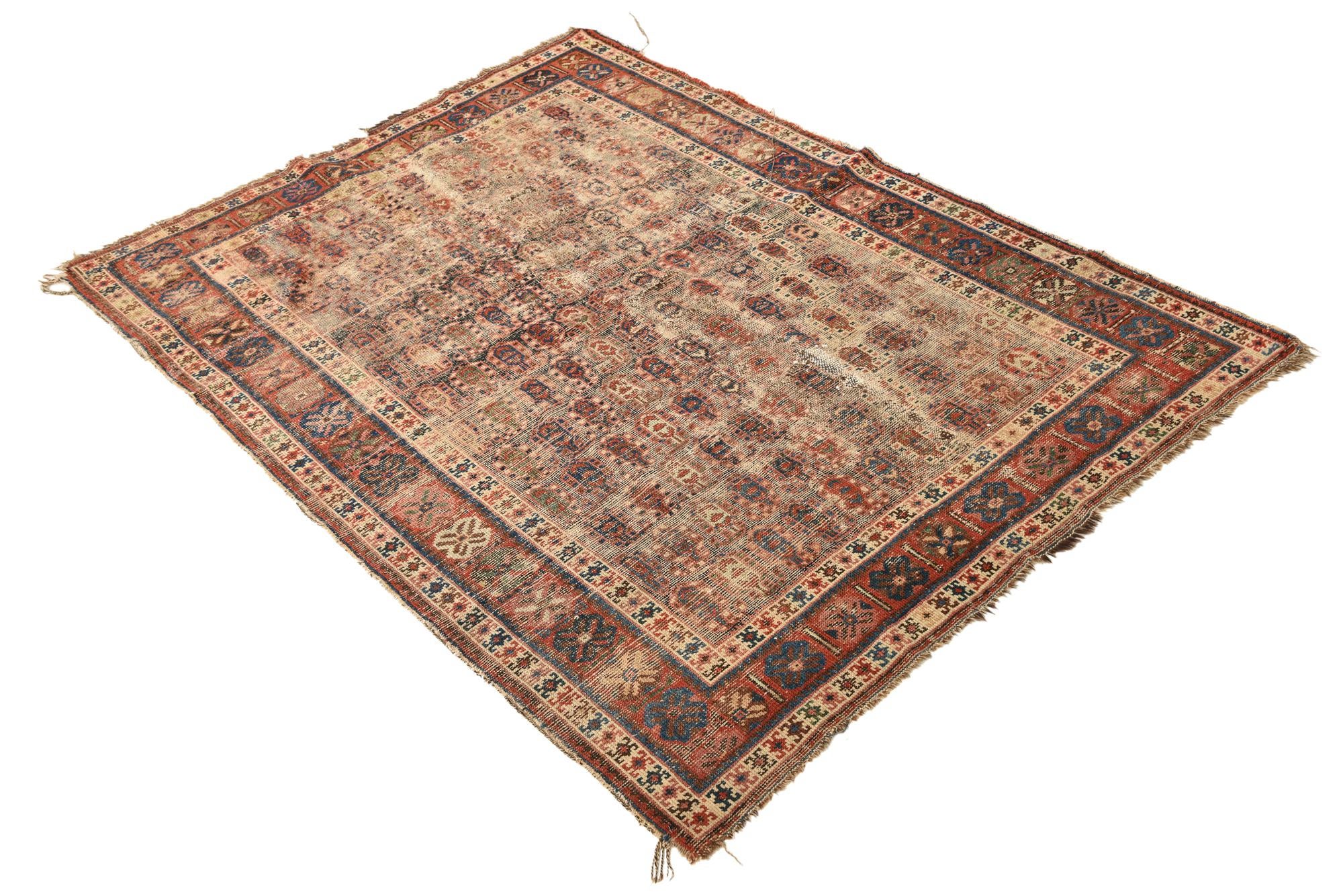 4' 3 x 6' 1 Hand Knotted Malayer Persian Wool Rug