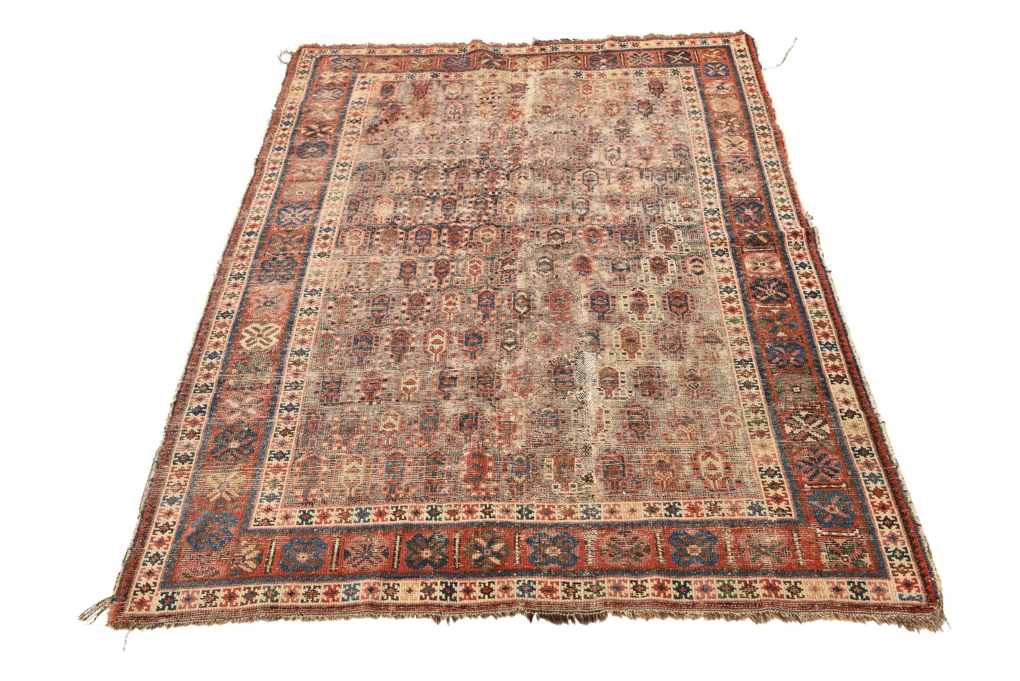 4' 3 x 6' 1 Hand Knotted Malayer Persian Wool Rug