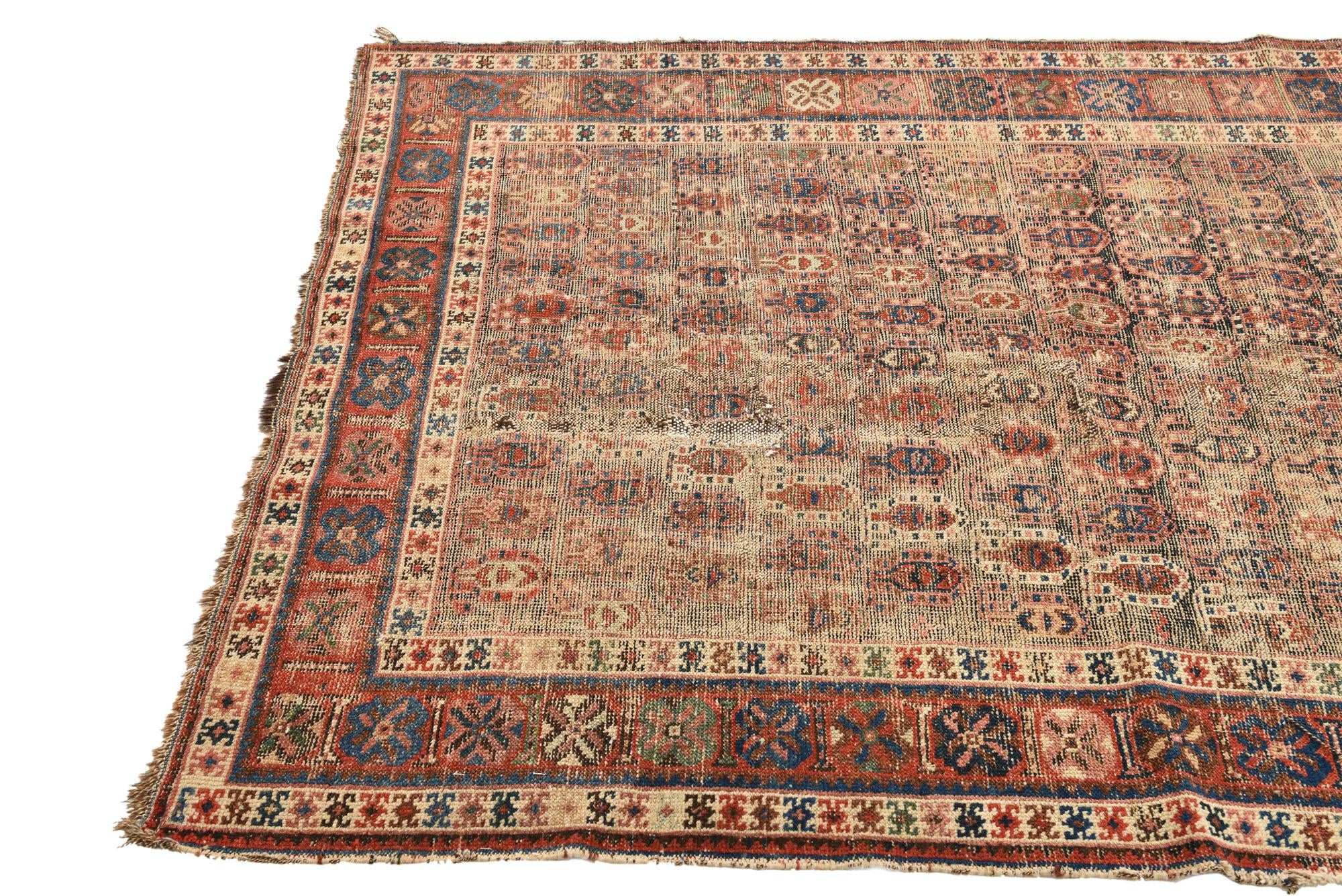 4' 3 x 6' 1 Hand Knotted Malayer Persian Wool Rug