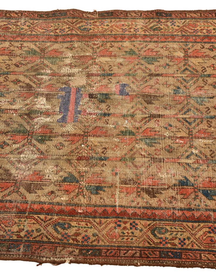 Detail image of 3' 4 x 6' Hand Knotted Malayer Persian Wool Rug