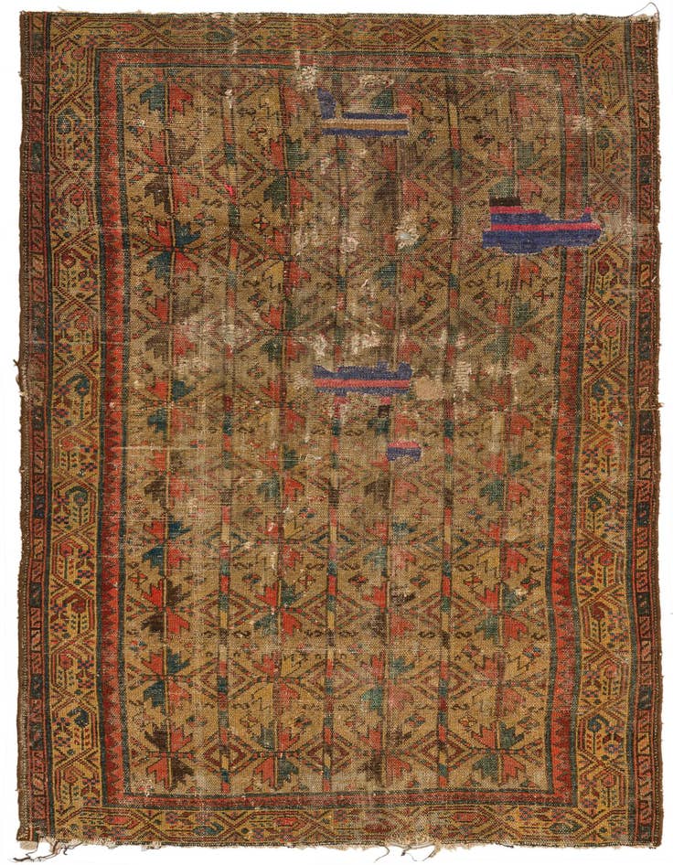 Detail image of 3' 4 x 6' Hand Knotted Malayer Persian Wool Rug