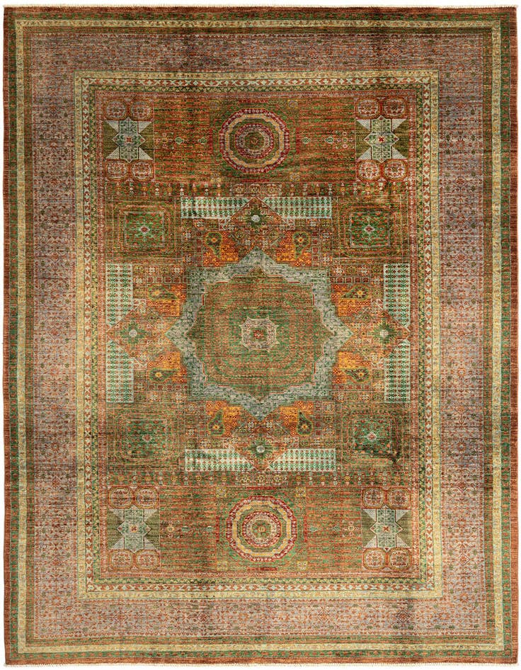 Detail image of 6' 11 x 9' 11 Mamluk Wool Rug