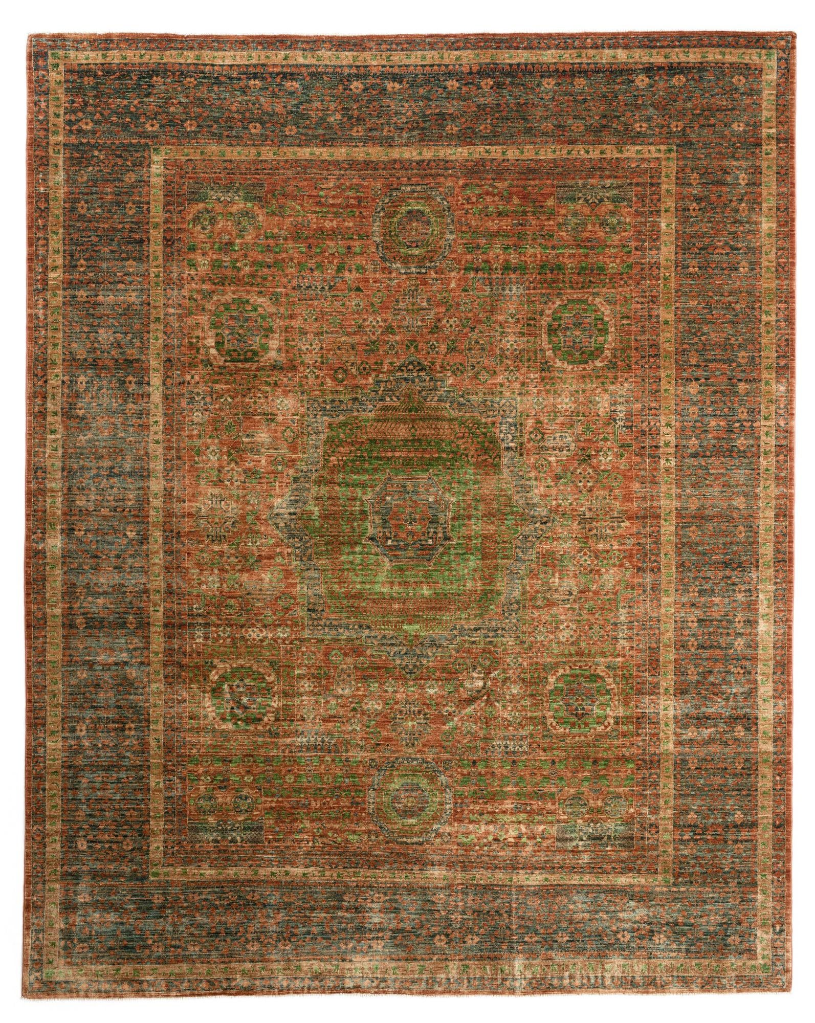 8' x 9' 10 Mamluk Wool Rug