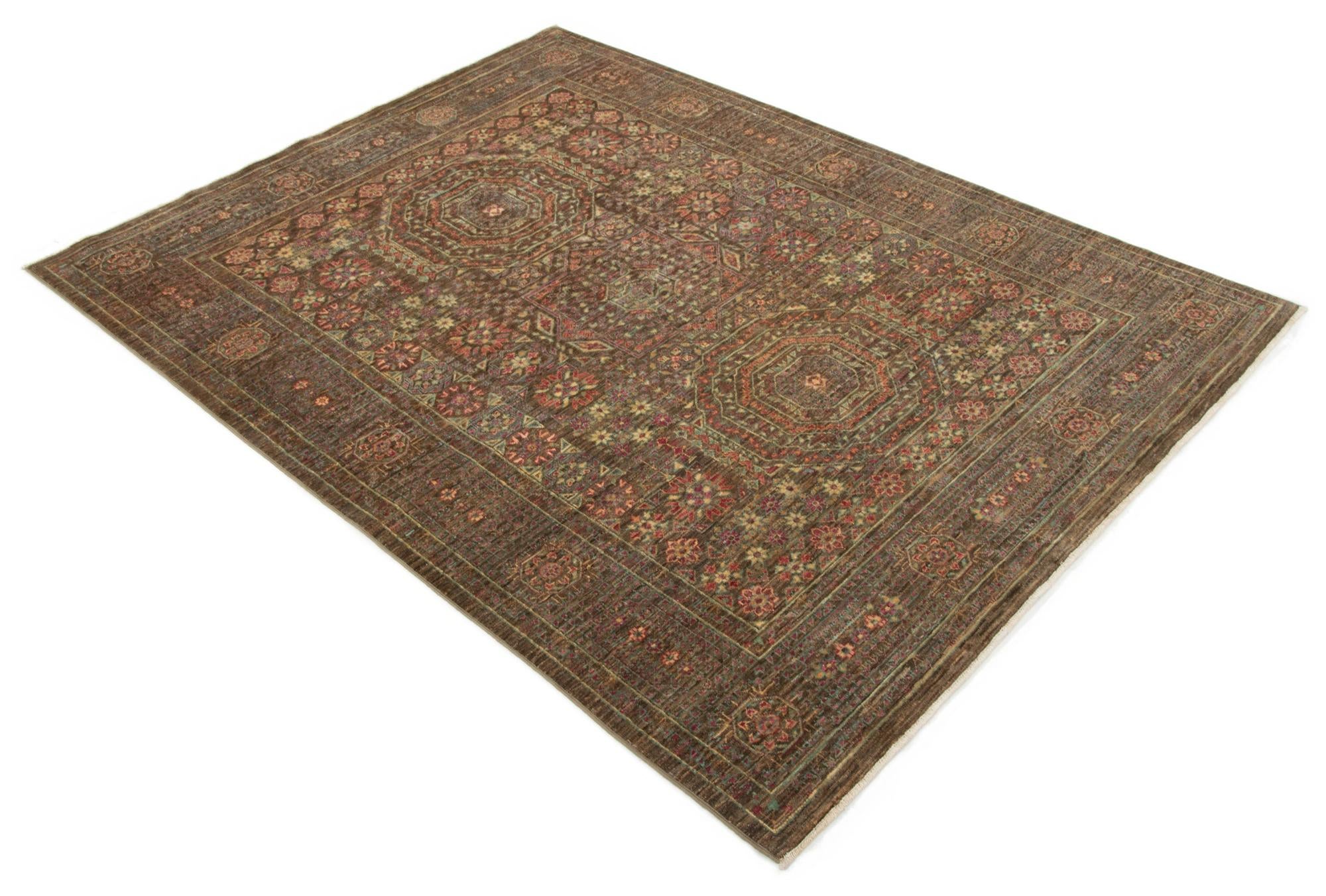 4' 11 x 6' 5 Hand Knotted Mamluk Wool Rug