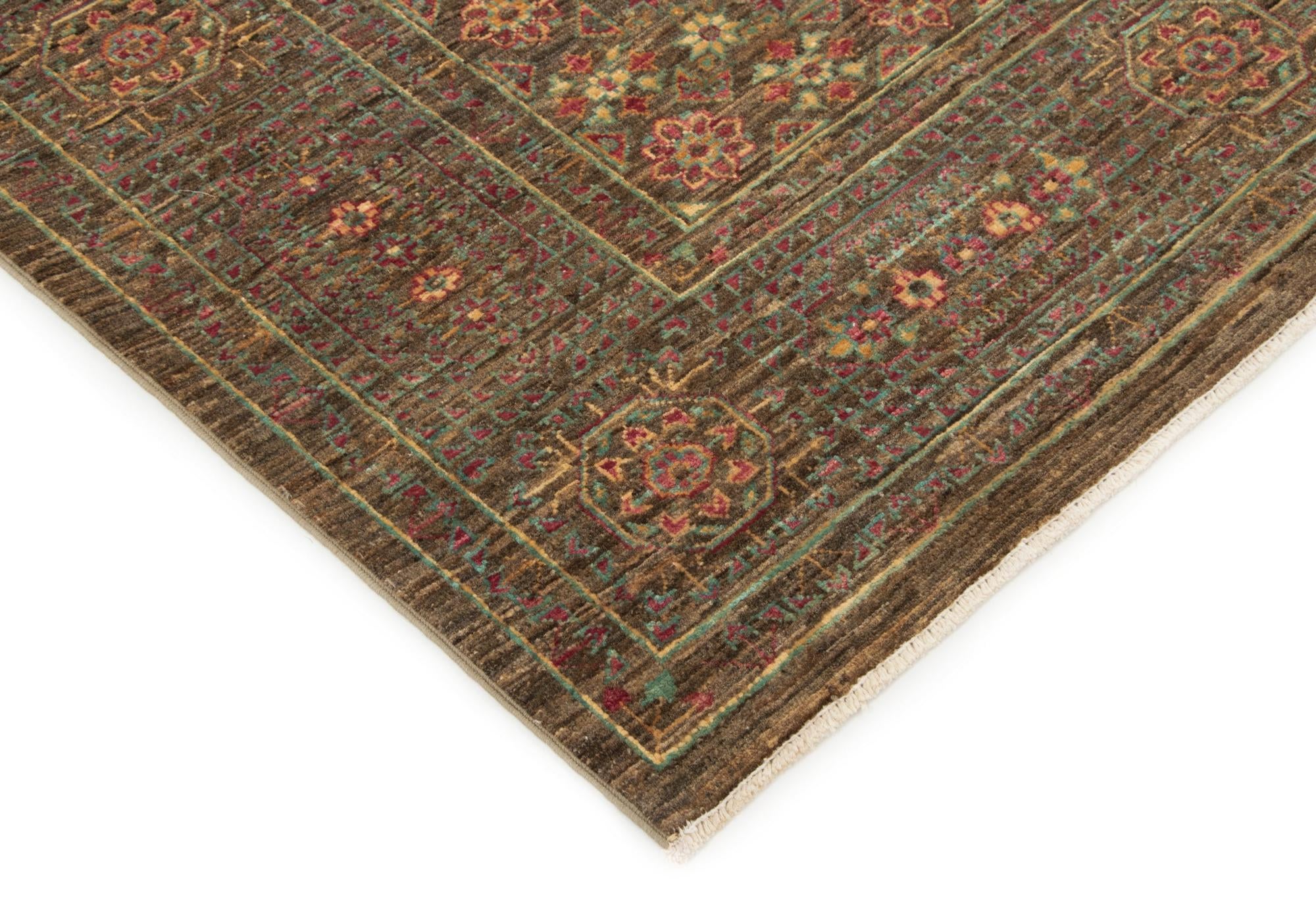 4' 11 x 6' 5 Hand Knotted Mamluk Wool Rug