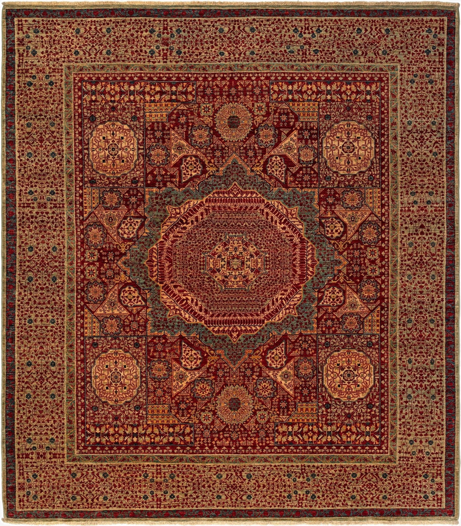 8' 5 x 9' 8 Mamluk Wool Rug