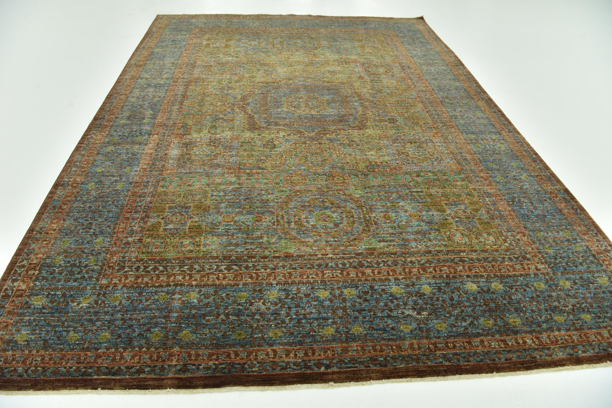 6' 11 x 9' 7 Hand Knotted Mamluk Ziegler Rug