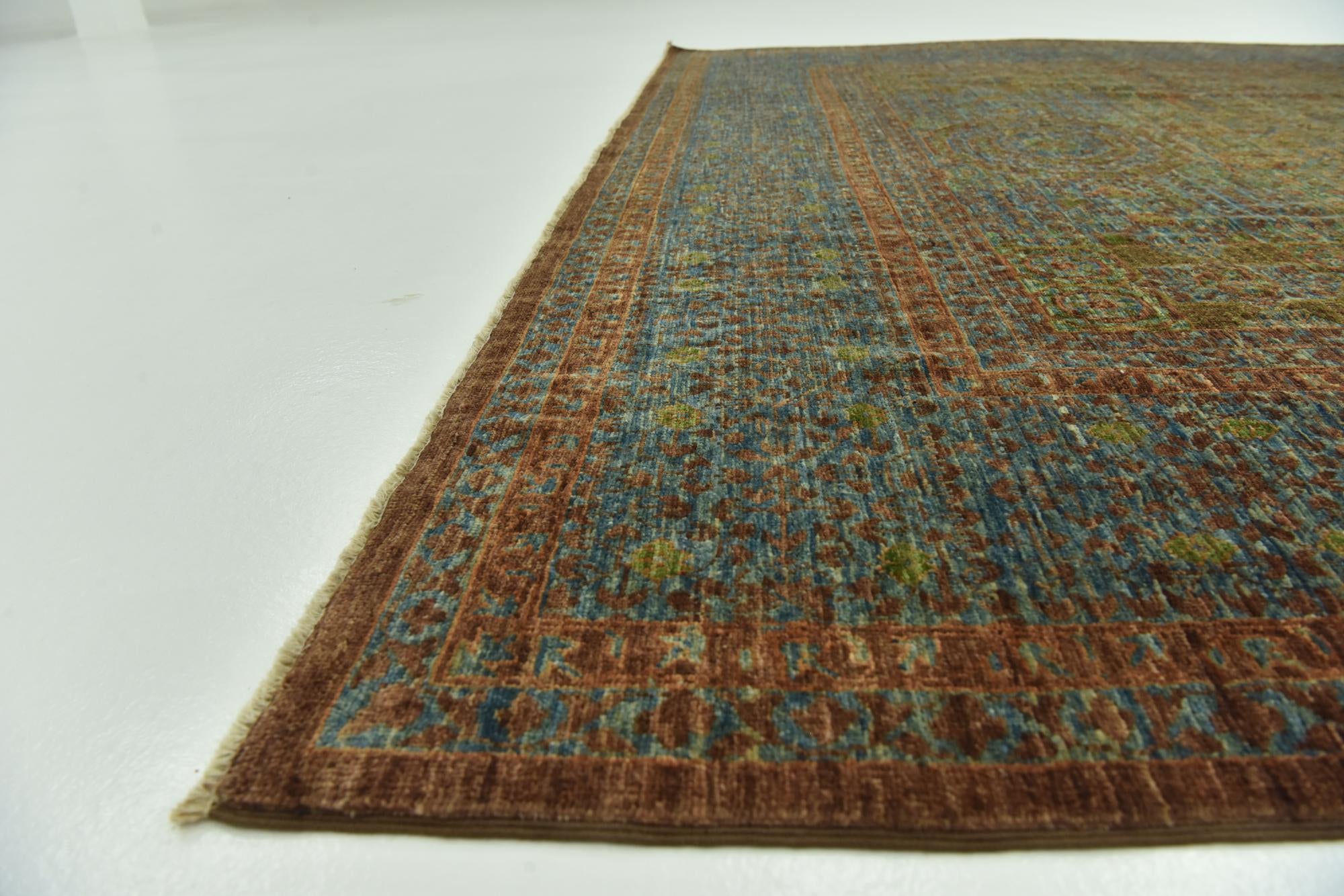 6' 11 x 9' 7 Hand Knotted Mamluk Ziegler Rug