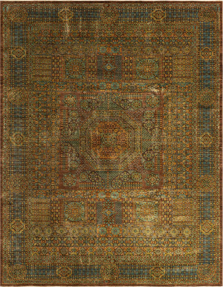 Detail image of 7' 9 x 11' 4 Hand Knotted Mamluk Ziegler Oriental Rug