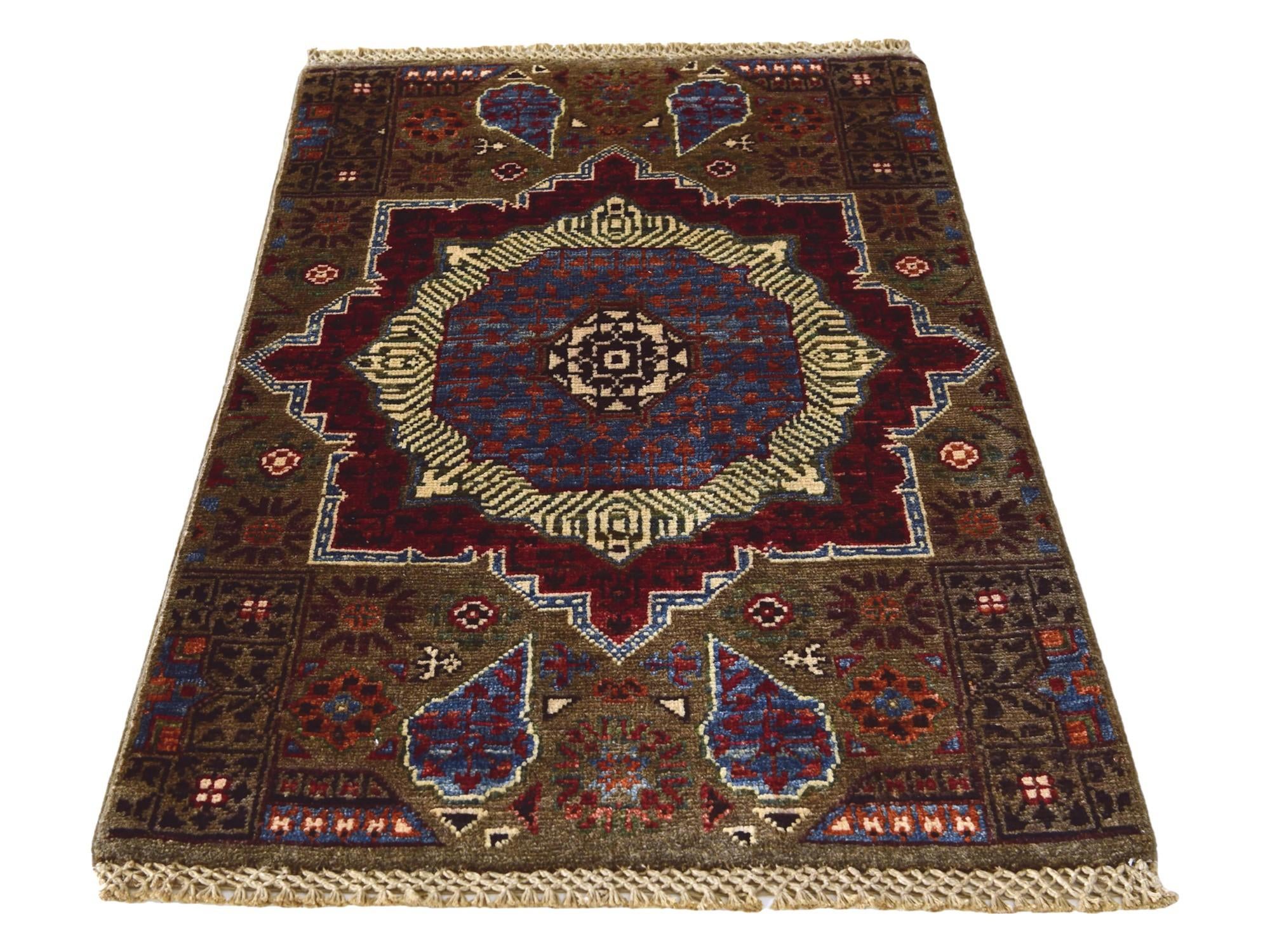 1' 11 x 3' 1 Hand Knotted Mamluk Ziegler Rug