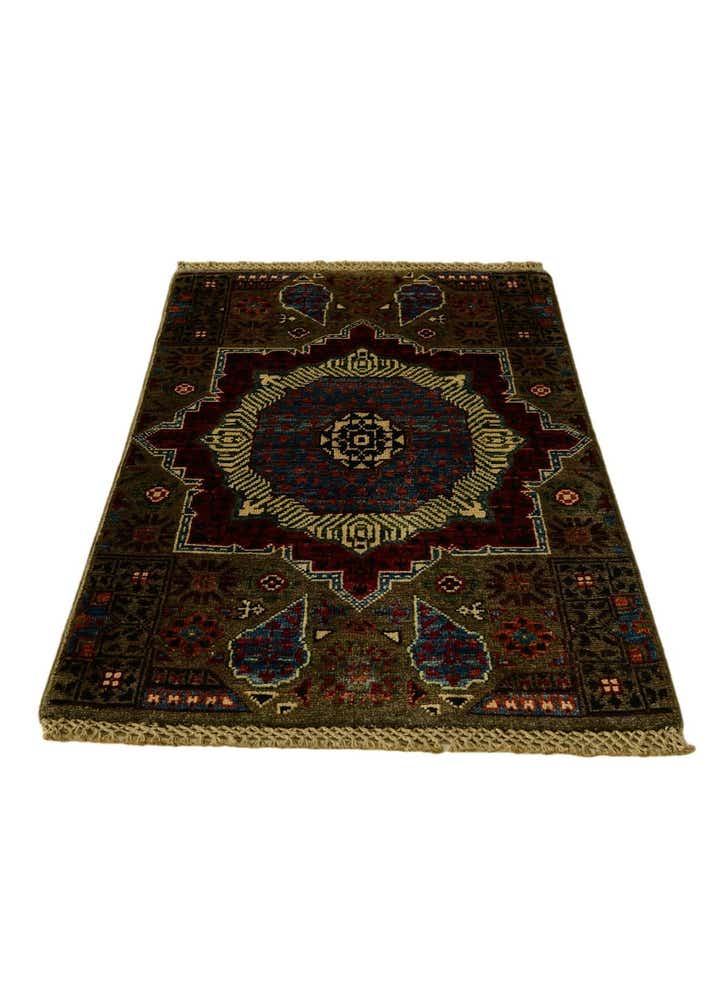 1' 11 x 3' 1 Hand Knotted Mamluk Ziegler Rug