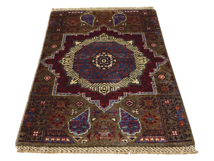 1' 11 x 3' 1 Hand Knotted Mamluk Ziegler Rug