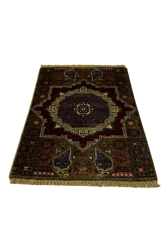 1' 11 x 3' 1 Hand Knotted Mamluk Ziegler Rug