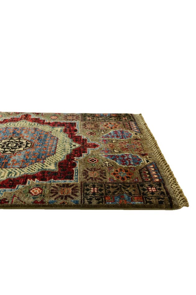 Detail image of 1' 11 x 3' 1 Hand Knotted Mamluk Ziegler Rug