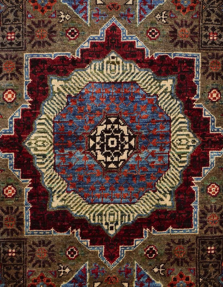 Detail image of 1' 11 x 3' 1 Hand Knotted Mamluk Ziegler Rug