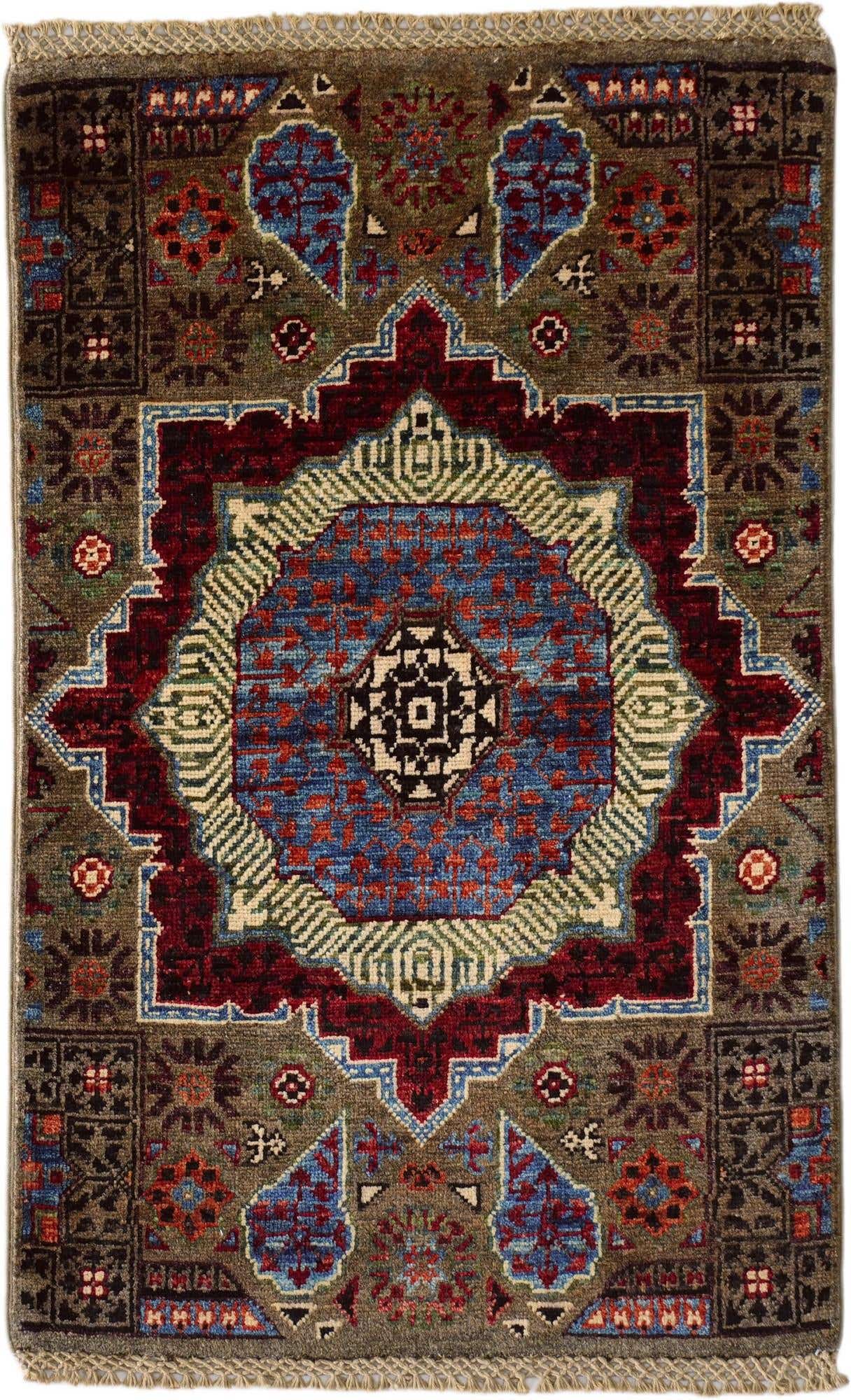 1' 11 x 3' 1 Hand Knotted Mamluk Ziegler Rug