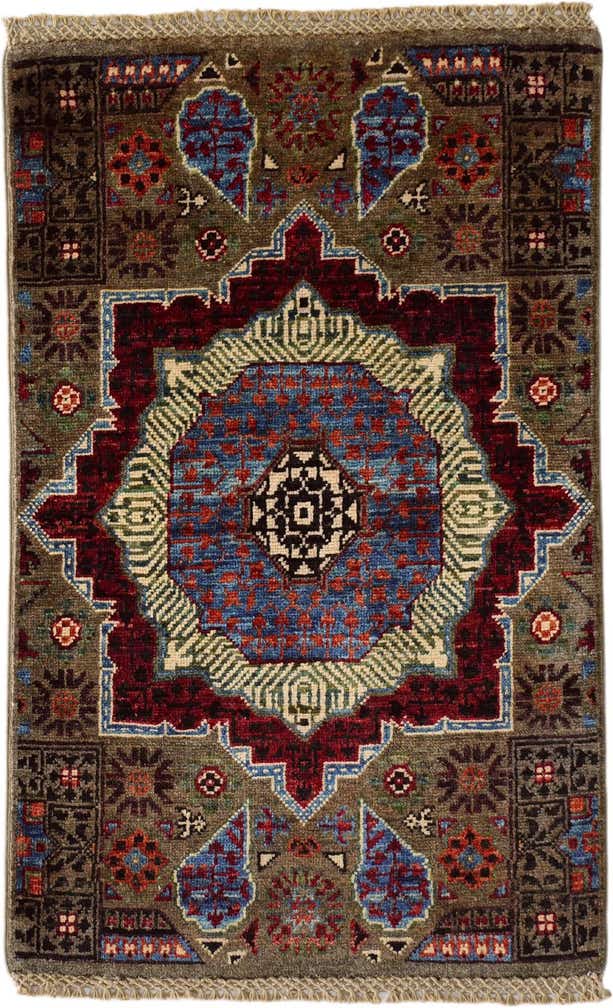 1' 11 x 3' 1 Hand Knotted Mamluk Ziegler Rug