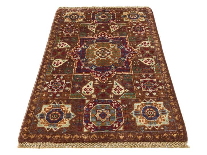 1' 11 x 3' 4 Hand Knotted Mamluk Ziegler Rug
