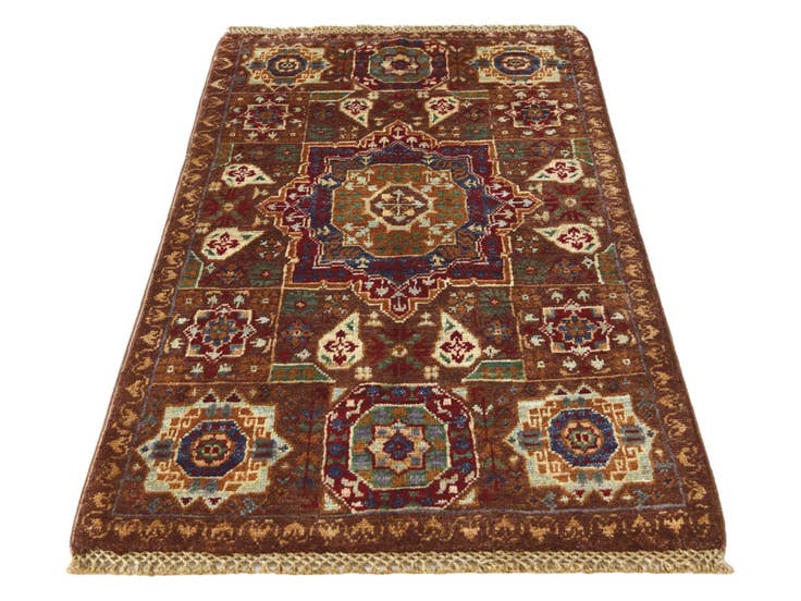 Detail image of 1' 11 x 3' 4 Hand Knotted Mamluk Ziegler Rug