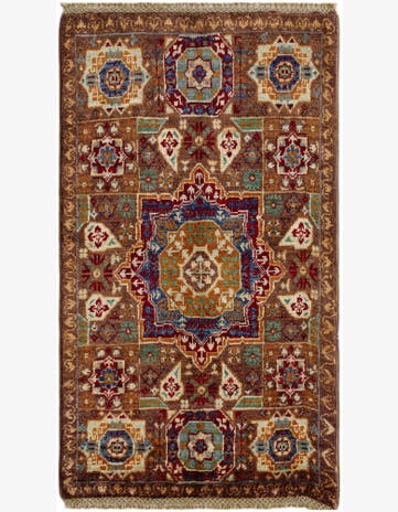 1' 11 x 3' 4 Hand Knotted Mamluk Ziegler Rug