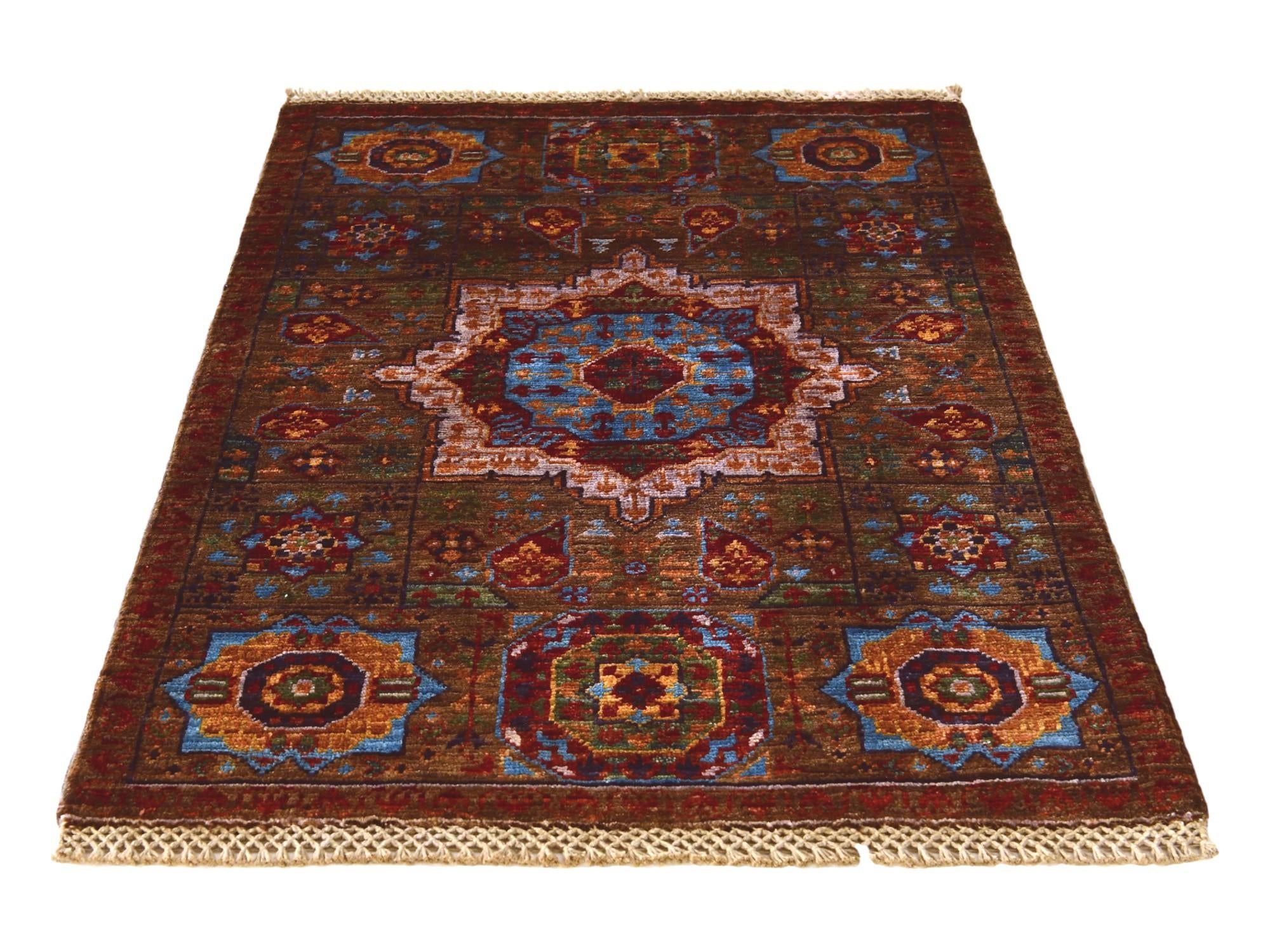 2' x 3' Hand Knotted Mamluk Ziegler Rug