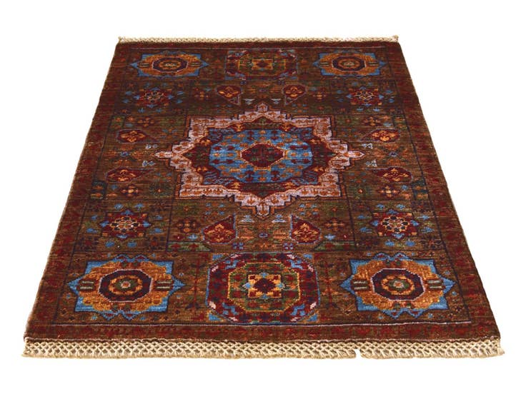 Detail image of 2' x 3' Hand Knotted Mamluk Ziegler Rug