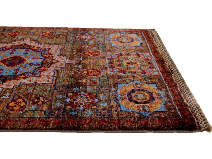 Detail image of 2' x 3' Hand Knotted Mamluk Ziegler Rug