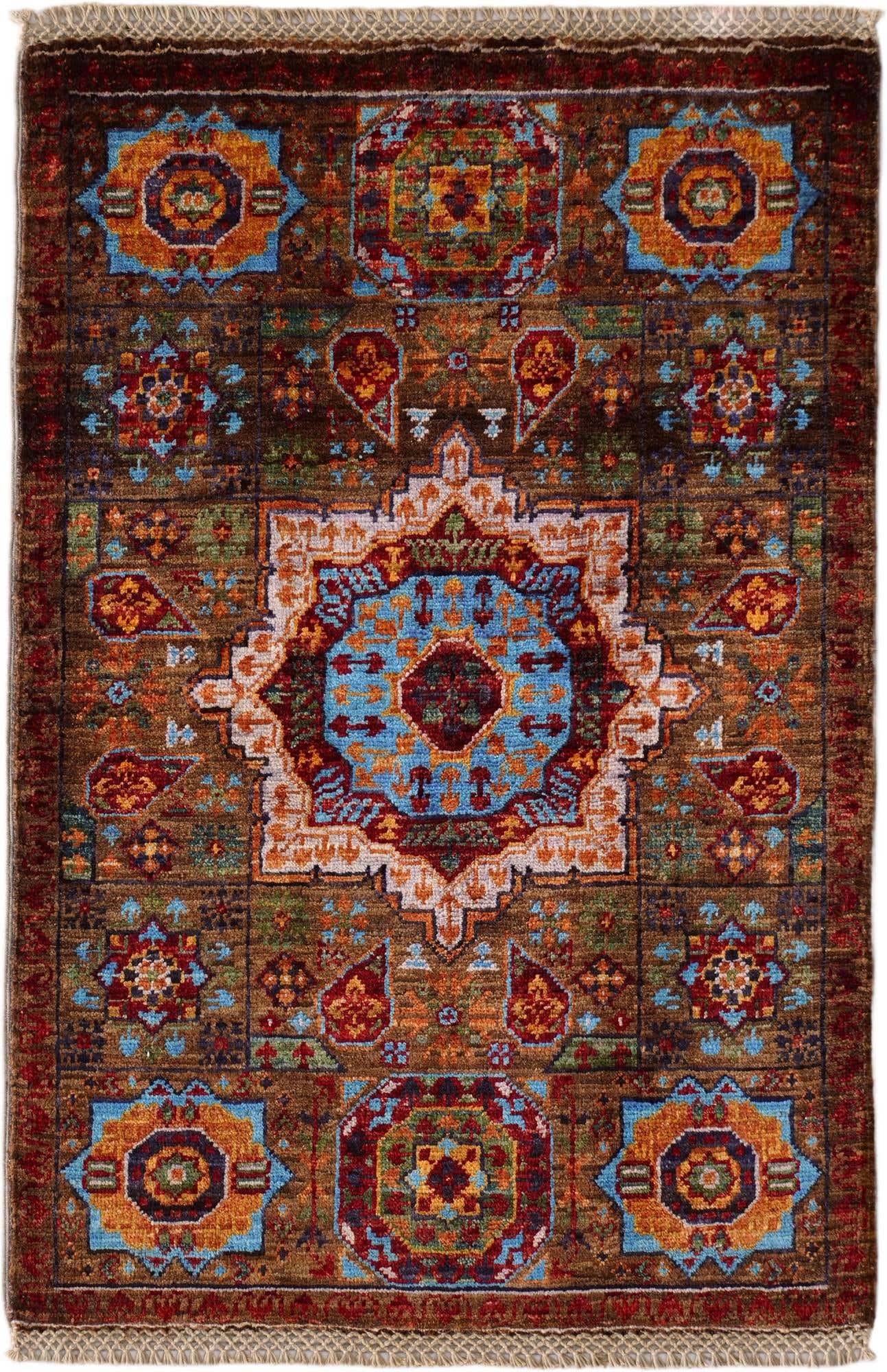 2' x 3' Hand Knotted Mamluk Ziegler Rug