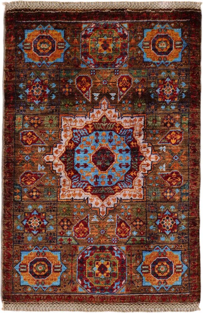 2' x 3' Hand Knotted Mamluk Ziegler Rug