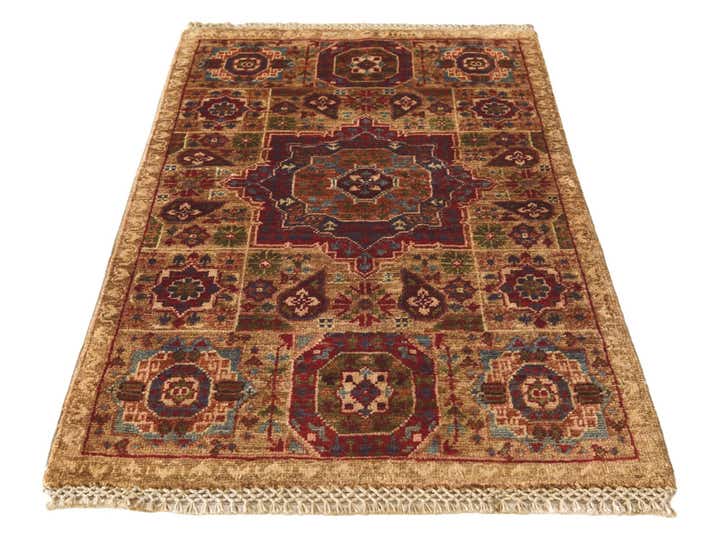 1' 10 x 3' Hand Knotted Mamluk Ziegler Rug