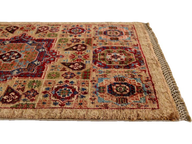 Detail image of 1' 10 x 3' Hand Knotted Mamluk Ziegler Rug
