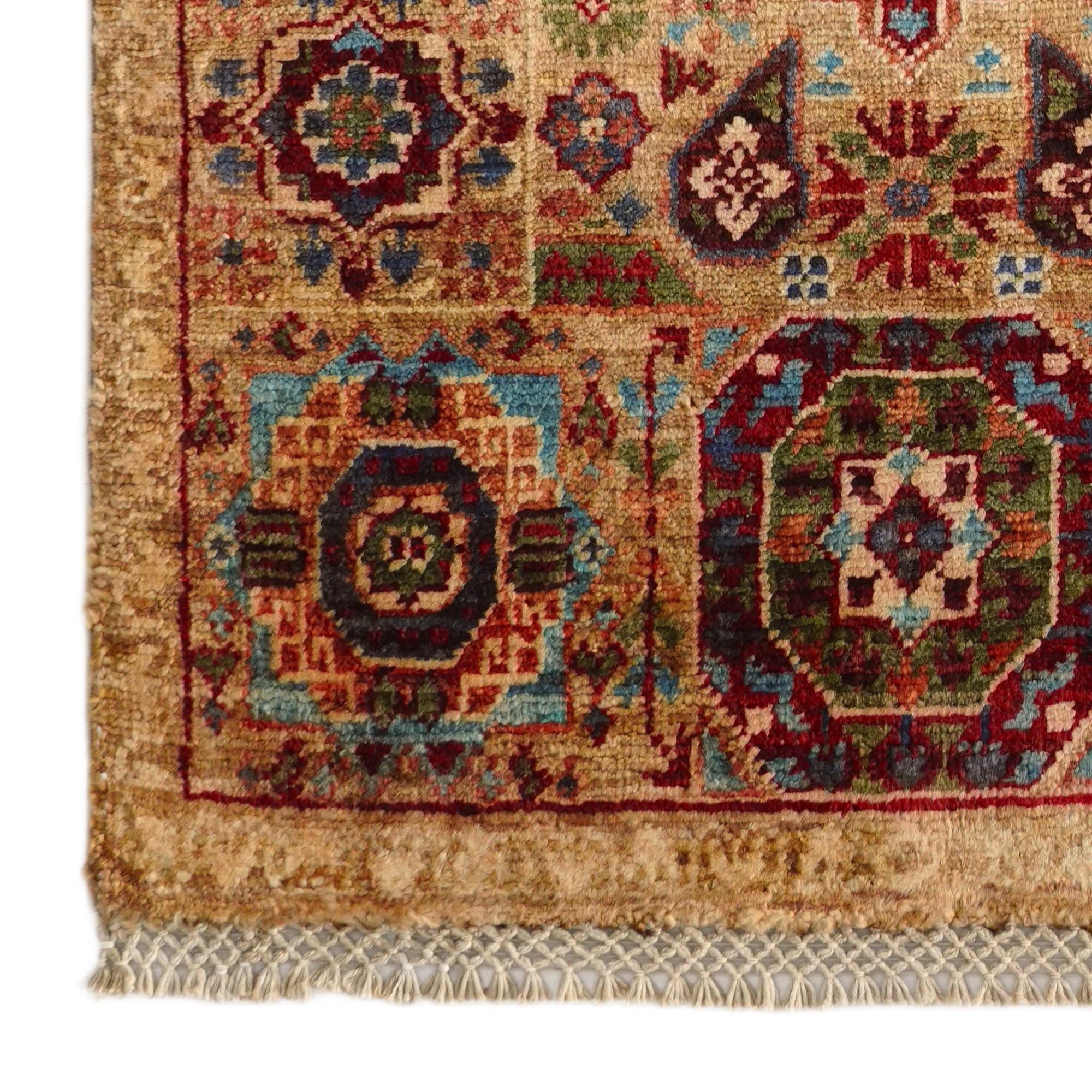 1' 10 x 3' Hand Knotted Mamluk Ziegler Rug