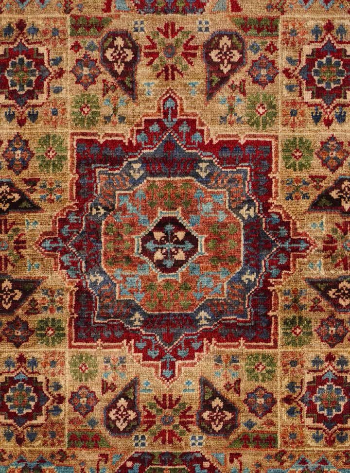1' 10 x 3' Hand Knotted Mamluk Ziegler Rug