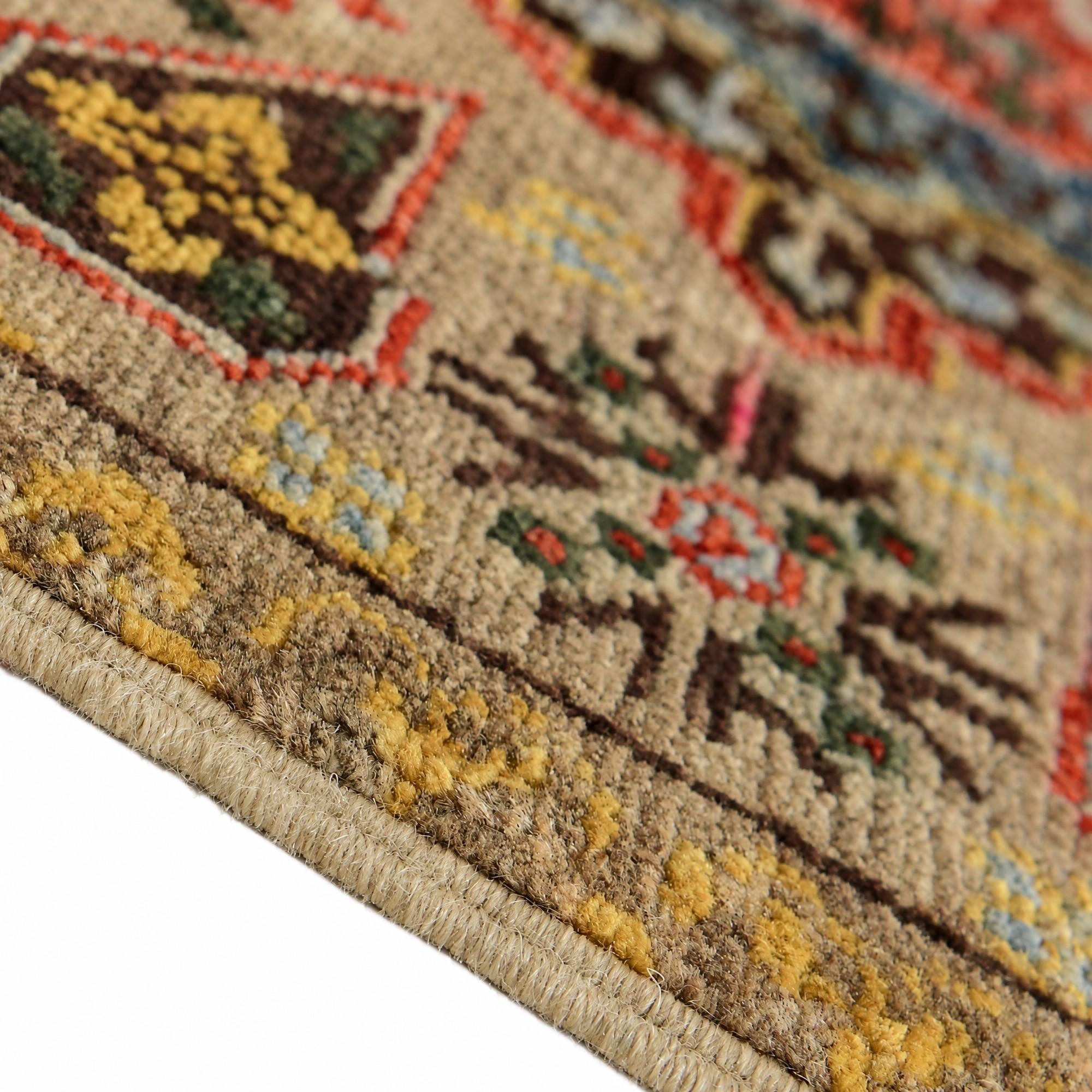 Detail image 8 of 12: 2' 2 x 3' 1 Hand Knotted Mamluk Ziegler Rug