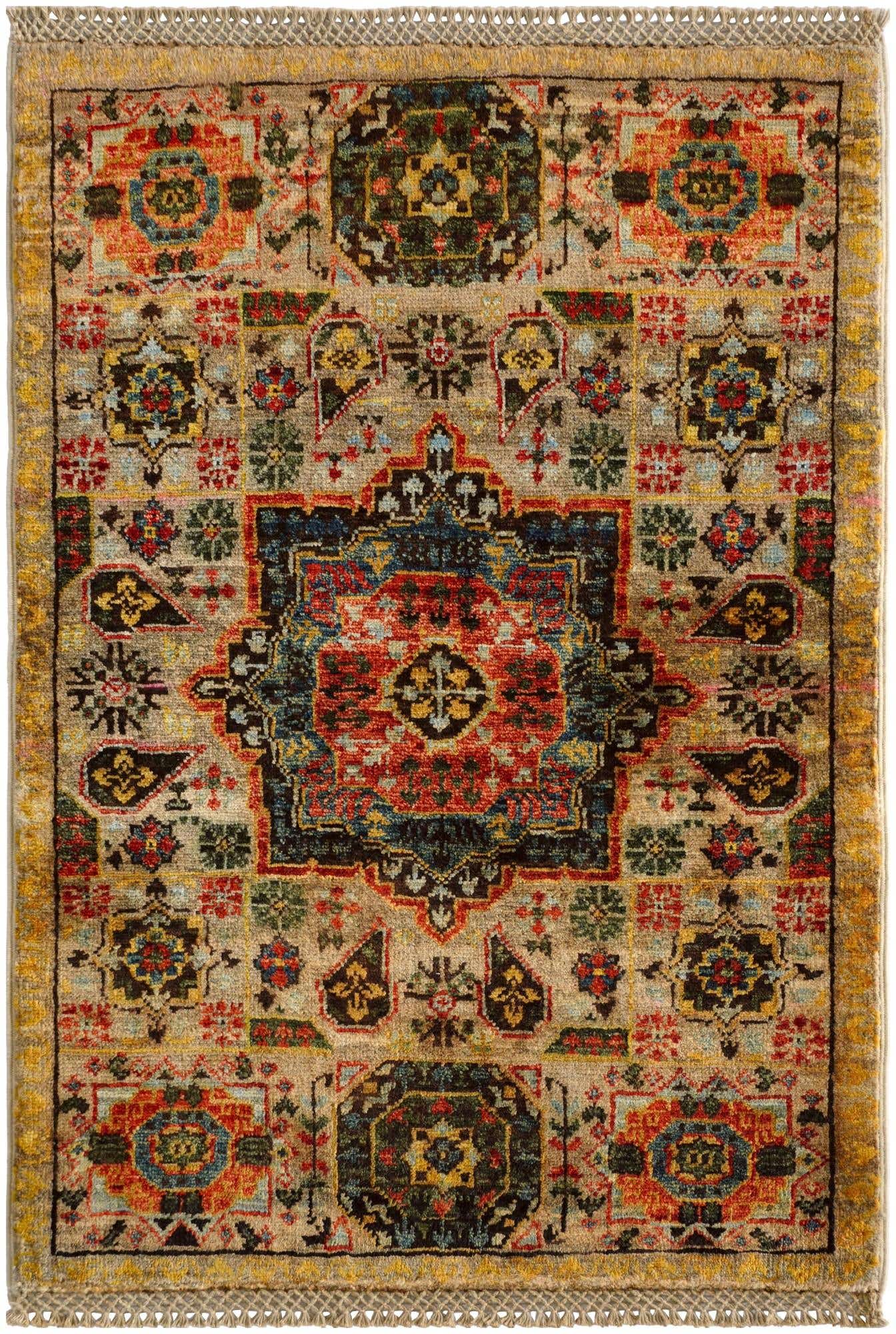 2' 2 x 3' 1 Hand Knotted Mamluk Ziegler Rug