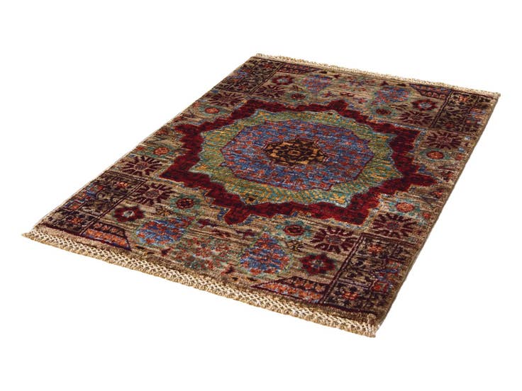 Detail image of 2' x 2' 11 Hand Knotted Mamluk Ziegler Rug
