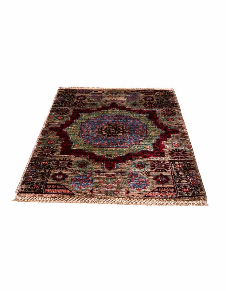 Detail image of 2' x 2' 11 Hand Knotted Mamluk Ziegler Rug