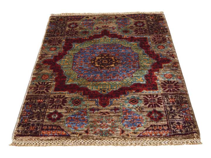 2' x 2' 11 Hand Knotted Mamluk Ziegler Rug
