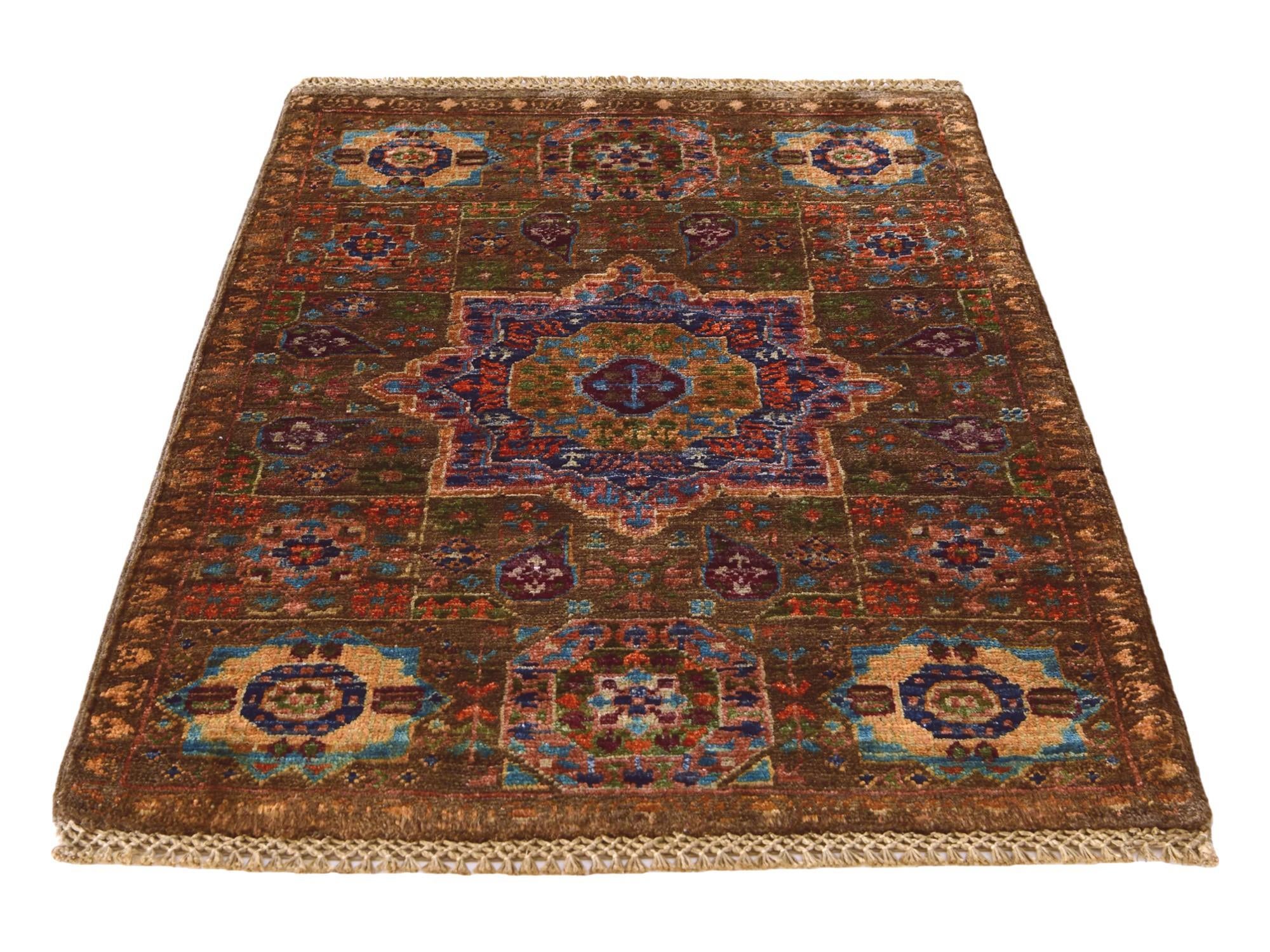 2' 1 x 2' 11 Hand Knotted Mamluk Ziegler Rug
