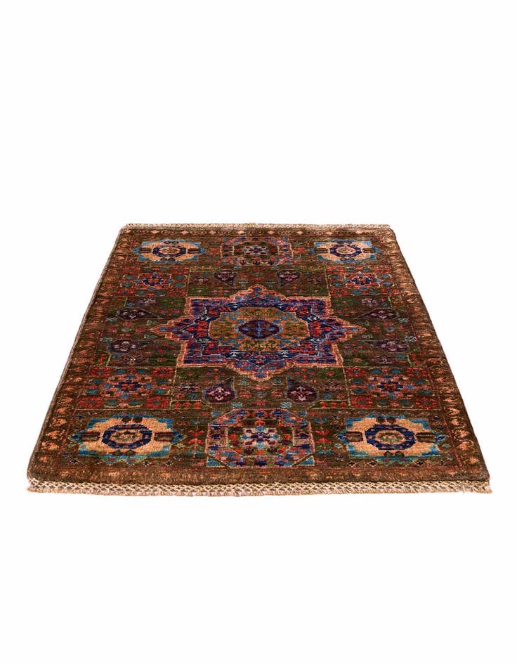 Detail image of 2' 1 x 2' 11 Hand Knotted Mamluk Ziegler Rug