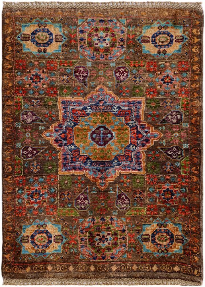 2' 1 x 2' 11 Hand Knotted Mamluk Ziegler Rug