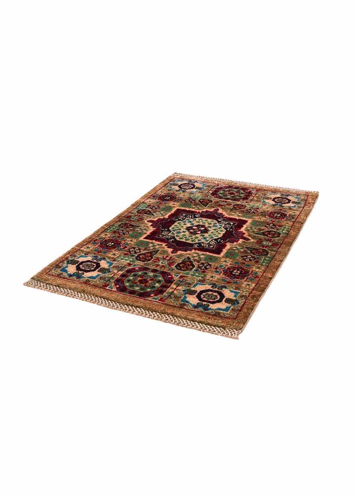 2' 1 x 3' 4 Hand Knotted Mamluk Ziegler Rug