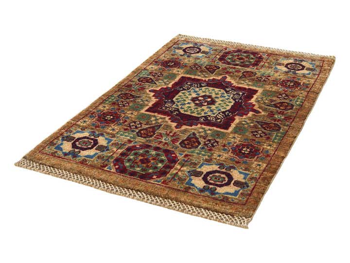 2' 1 x 3' 4 Hand Knotted Mamluk Ziegler Rug