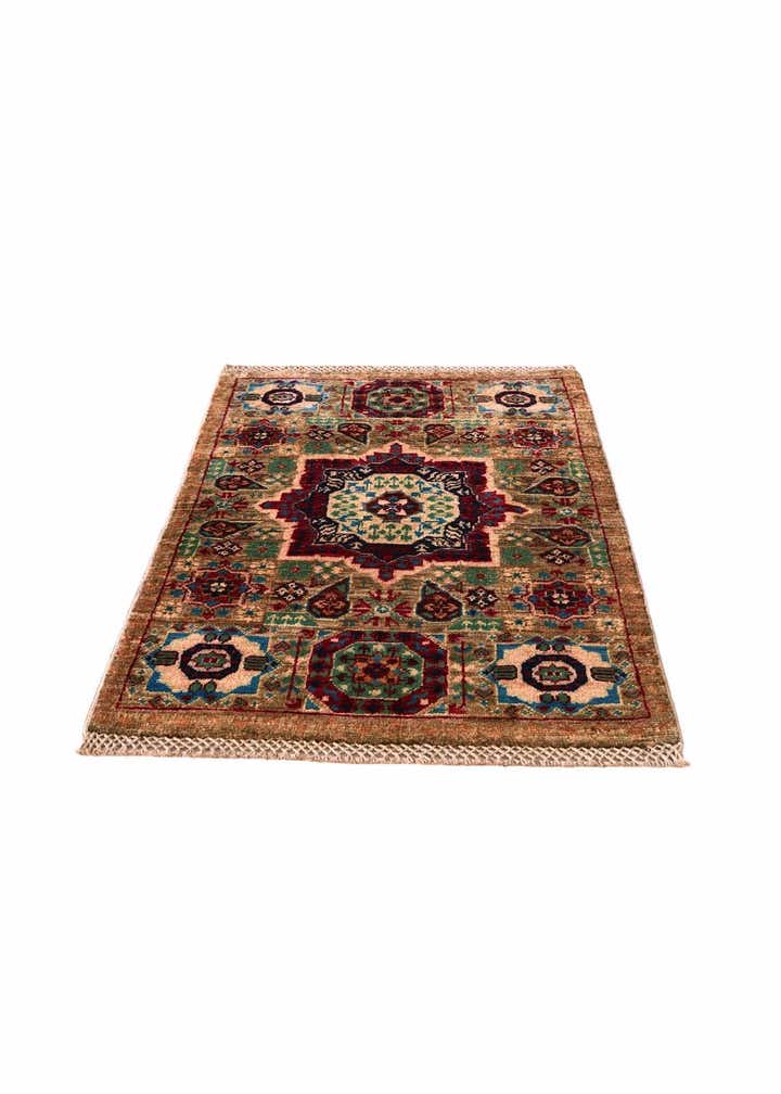 2' 1 x 3' 4 Hand Knotted Mamluk Ziegler Rug