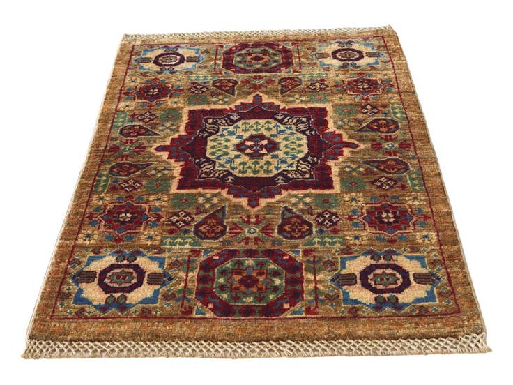Detail image of 2' 1 x 3' 4 Hand Knotted Mamluk Ziegler Rug