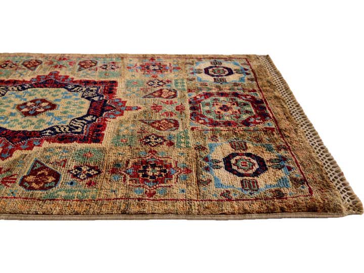 2' 1 x 3' 4 Hand Knotted Mamluk Ziegler Rug