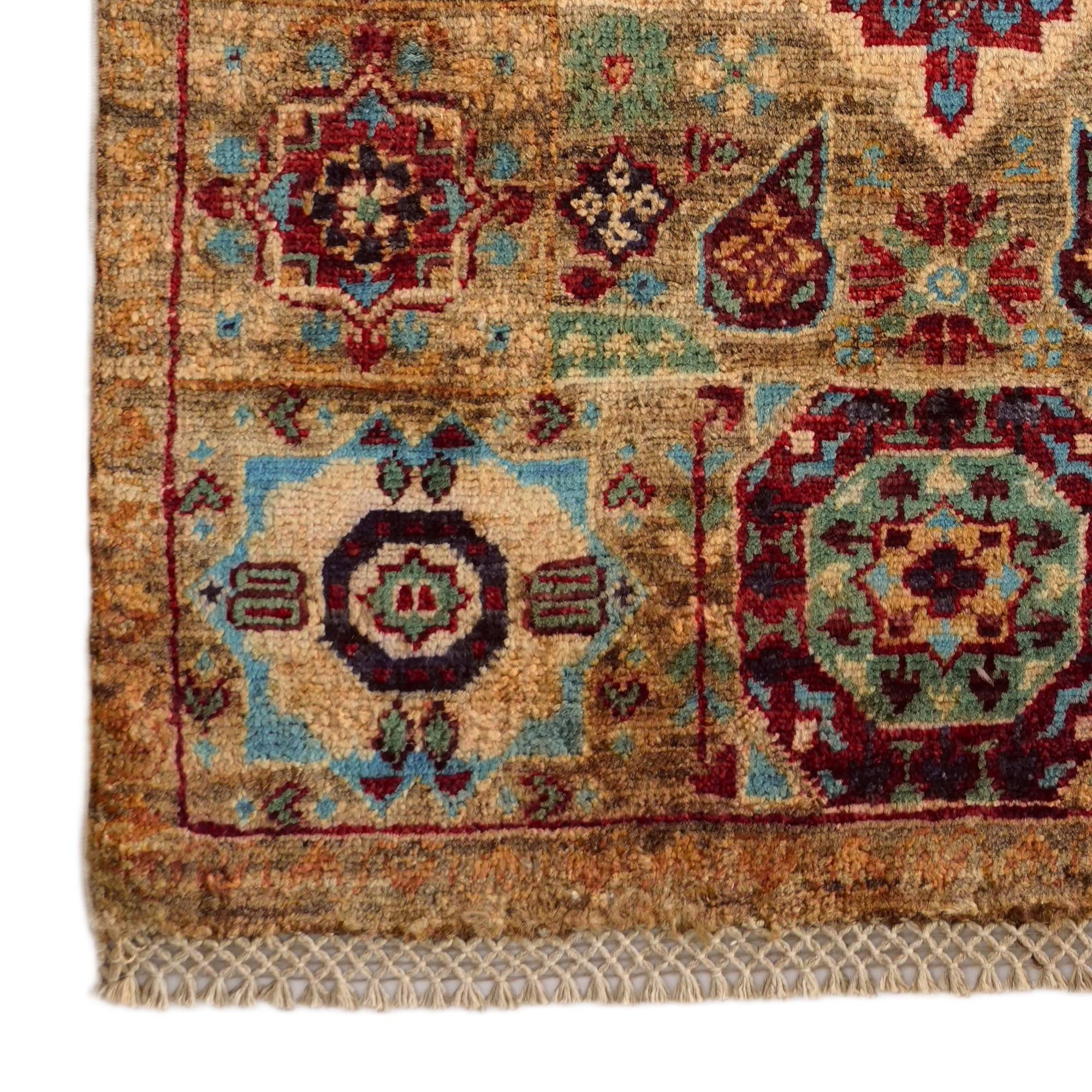 2' 1 x 3' 4 Hand Knotted Mamluk Ziegler Rug